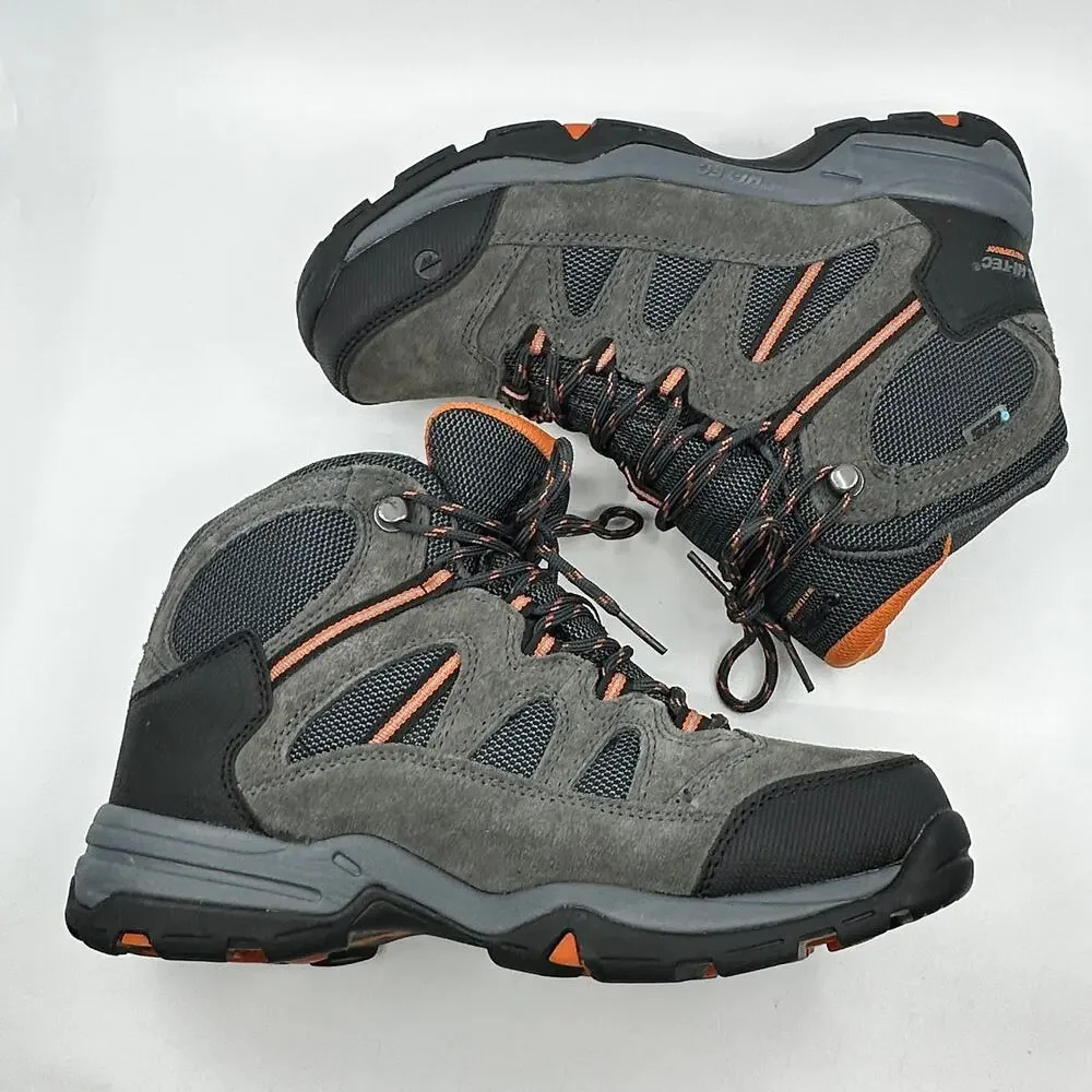 Hi Tec Boots Mens 7.5 Gray Waterproof Hiking Shoe Trail Outdoor Utility Gorpcore